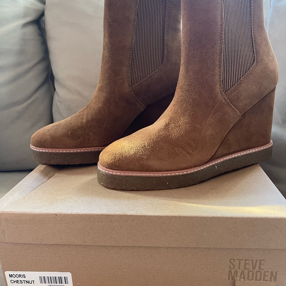 Steve Madden Morris Chestnut Boot Size 10 - Picture 1 of 5